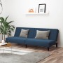 Sofá cama de 2 plazas terciopelo azul de , Sofás - Ref: Foro24-375925, Precio: 241,15 €, Descuento: %
