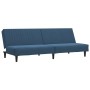 Sofá cama de 2 plazas terciopelo azul de , Sofás - Ref: Foro24-375925, Precio: 241,15 €, Descuento: %