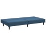 Sofá cama de 2 plazas terciopelo azul de , Sofás - Ref: Foro24-375925, Precio: 241,15 €, Descuento: %