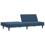 Sofá cama de 2 plazas terciopelo azul de , Sofás - Ref: Foro24-375925, Precio: 241,15 €, Descuento: %
