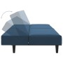 Sofá cama de 2 plazas terciopelo azul de , Sofás - Ref: Foro24-375925, Precio: 241,15 €, Descuento: %