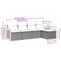 Set de muebles de jardín 5 pzas y cojines ratán sintético negro de , Conjuntos de jardín - Ref: Foro24-3259997, Precio: 317,1...