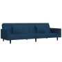 Zweiplätziges Schlafsofa mit zwei blauen Samtkissen. von , Sofas - Ref: Foro24-375815, Preis: 275,48 €, Rabatt: %