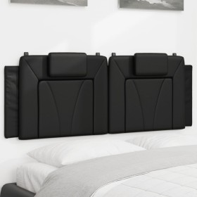 Cabecero de cama acolchado cuero sintético negro 120 cm de , Cabeceros y pies de cama - Ref: Foro24-374781, Precio: 56,30 €, ...