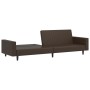 Sofá cama de 2 plazas cuero sintético marrón de , Sofás - Ref: Foro24-375952, Precio: 269,26 €, Descuento: %