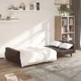Sofá cama de 2 plazas cuero sintético marrón de , Sofás - Ref: Foro24-375952, Precio: 255,08 €, Descuento: %