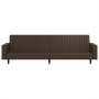 Sofá cama de 2 plazas cuero sintético marrón de , Sofás - Ref: Foro24-375952, Precio: 269,26 €, Descuento: %