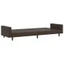 Sofá cama de 2 plazas cuero sintético marrón de , Sofás - Ref: Foro24-375952, Precio: 255,08 €, Descuento: %