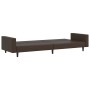 Sofá cama de 2 plazas cuero sintético marrón de , Sofás - Ref: Foro24-375952, Precio: 269,26 €, Descuento: %