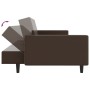 Sofá cama de 2 plazas cuero sintético marrón de , Sofás - Ref: Foro24-375952, Precio: 269,26 €, Descuento: %