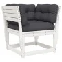 Set muebles jardín 5 pzas con cojines madera maciza pino blanco de , Conjuntos de jardín - Ref: Foro24-3216921, Precio: 589,9...