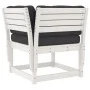 Set muebles jardín 5 pzas con cojines madera maciza pino blanco de , Conjuntos de jardín - Ref: Foro24-3216921, Precio: 589,9...