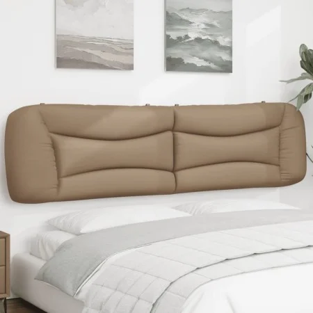 Padded headboard in synthetic cappuccino leather, 200 cm. by , Headboards and footboards - Ref: Foro24-374627, Price: 61,24 €...