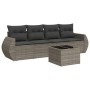 Juego de sofás jardín con cojines 5 pzas ratán sintético gris de , Conjuntos de jardín - Ref: Foro24-3253427, Precio: 324,35 ...