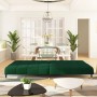 Sofá cama de 2 plazas terciopelo verde oscuro de , Sofás - Ref: Foro24-375876, Precio: 258,07 €, Descuento: %