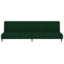 Sofá cama de 2 plazas terciopelo verde oscuro de , Sofás - Ref: Foro24-375876, Precio: 258,07 €, Descuento: %