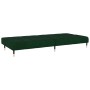Sofá cama de 2 plazas terciopelo verde oscuro de , Sofás - Ref: Foro24-375876, Precio: 258,07 €, Descuento: %