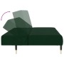 Sofá cama de 2 plazas terciopelo verde oscuro de , Sofás - Ref: Foro24-375876, Precio: 258,07 €, Descuento: %