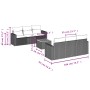 Set sofás de jardín 7 piezas y cojines ratán sintético beige de , Conjuntos de jardín - Ref: Foro24-3224014, Precio: 466,44 €...