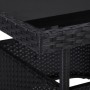 Muebles de jardín 5 piezas ratán sintético y vidrio negro de vidaXL, Conjuntos de jardín - Ref: Foro24-46175, Precio: 232,04 ...