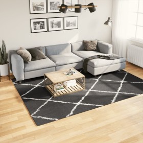 Alfombra de pelo largo moderna negro y crema 200x280 cm de , Alfombras - Ref: Foro24-375415, Precio: 93,19 €, Descuento: %