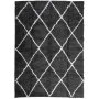 Alfombra de pelo largo moderna negro y crema 200x280 cm by , Rugs - Ref: Foro24-375415, Price: 92,13 €, Discount: %