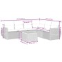 Set sofás de jardín 7 piezas y cojines ratán sintético beige de , Conjuntos de jardín - Ref: Foro24-3257353, Precio: 486,23 €...