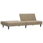 Sofá cama de 2 plazas cuero sintético color capuchino de , Sofás - Ref: Foro24-375950, Precio: 237,70 €, Descuento: %