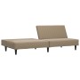 Sofá cama de 2 plazas cuero sintético color capuchino de , Sofás - Ref: Foro24-375950, Precio: 243,71 €, Descuento: %