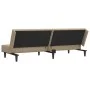 Sofá cama de 2 plazas cuero sintético color capuchino de , Sofás - Ref: Foro24-375950, Precio: 237,70 €, Descuento: %