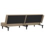 Sofá cama de 2 plazas cuero sintético color capuchino de , Sofás - Ref: Foro24-375950, Precio: 243,71 €, Descuento: %