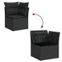 Set de sofás de jardín y cojines 12 pzas ratán sintético negro by , Garden sets - Ref: Foro24-3256748, Price: 773,13 €, Disco...