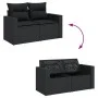 Set de sofás de jardín y cojines 12 pzas ratán sintético negro by , Garden sets - Ref: Foro24-3256748, Price: 773,13 €, Disco...