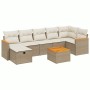 Juego de sofás de jardín con cojines beige 8 pzas ratán PE de , Conjuntos de jardín - Ref: Foro24-3265321, Precio: 487,19 €, ...