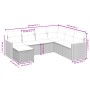 Set sofás de jardín 7 piezas y cojines ratán sintético beige de , Conjuntos de jardín - Ref: Foro24-3265328, Precio: 441,93 €...