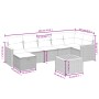 Set de sofás de jardín 8 pzas y cojines ratán sintético gris de , Conjuntos de jardín - Ref: Foro24-3265323, Precio: 437,95 €...