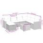 Juego de sofás de jardín con cojines beige 8 pzas ratán PE de , Conjuntos de jardín - Ref: Foro24-3265335, Precio: 487,19 €, ...