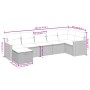 Set sofás de jardín 7 piezas y cojines ratán sintético beige de , Conjuntos de jardín - Ref: Foro24-3265314, Precio: 441,93 €...