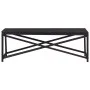 Banco de jardín ratán sintético negro 120 cm de vidaXL, Bancos de jardín - Ref: Foro24-46210, Precio: 65,29 €, Descuento: %