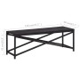 Banco de jardín ratán sintético negro 120 cm de vidaXL, Bancos de jardín - Ref: Foro24-46210, Precio: 71,08 €, Descuento: %