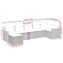 Set de sofás de jardín 7 piezas con cojines ratán PE gris de , Conjuntos de jardín - Ref: Foro24-3265316, Precio: 398,54 €, D...
