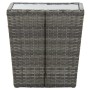 Mesa de centro ratán PE y vidrio templado gris 41,5x41,5x43 cm de vidaXL, Mesas de jardín - Ref: Foro24-46196, Precio: 54,40 ...