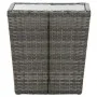 PE rattan and gray tempered glass coffee table 41.5x41.5x43 cm by vidaXL, Garden tables - Ref: Foro24-46196, Price: 56,23 €, ...