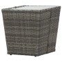 Mesa de centro ratán PE y vidrio templado gris 41,5x41,5x43 cm de vidaXL, Mesas de jardín - Ref: Foro24-46196, Precio: 54,40 ...