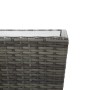 Mesa de centro ratán PE y vidrio templado gris 41,5x41,5x43 cm de vidaXL, Mesas de jardín - Ref: Foro24-46196, Precio: 54,40 ...