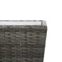 PE rattan and gray tempered glass coffee table 41.5x41.5x43 cm by vidaXL, Garden tables - Ref: Foro24-46196, Price: 56,23 €, ...