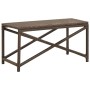 Banco de jardín de ratán sintético marrón 80 cm de vidaXL, Bancos de jardín - Ref: Foro24-46209, Precio: 69,49 €, Descuento: %