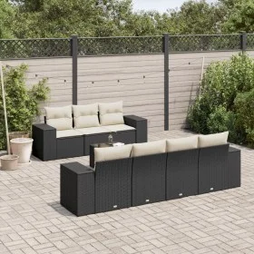 Set de sofás de jardín 8 piezas y cojines ratán sintético negro by , Modular outdoor sofas - Ref: Foro24-3222325, Price: 531,...