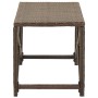 Banco de jardín de ratán sintético marrón 80 cm de vidaXL, Bancos de jardín - Ref: Foro24-46209, Precio: 69,49 €, Descuento: %