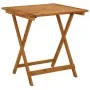 Mesa plegable de jardín de madera maciza de acacia 70x70x75 cm de vidaXL, Mesas de jardín - Ref: Foro24-46348, Precio: 75,90 ...